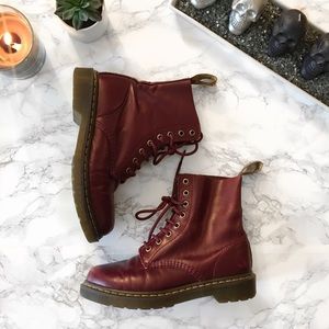 Cherry red Dr. Martens